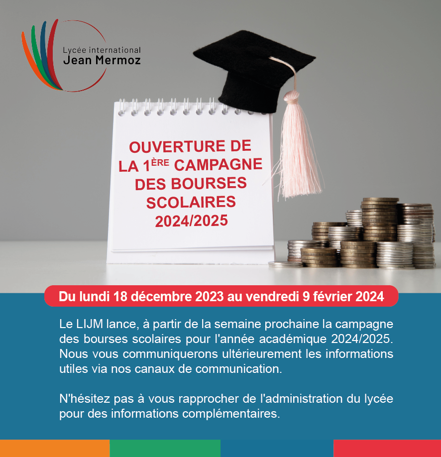 Ouverture de la 1ère campagne des bourses scolaires 2025/2025 Lycée